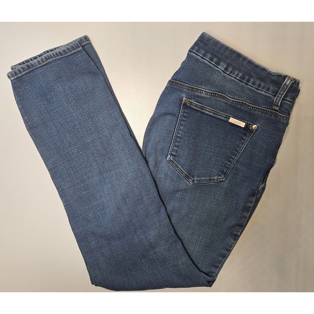 Chico's So Slimming Girlfriend Slim Leg 1 Ankle Jeans Denim Womens 32 Inch Waist